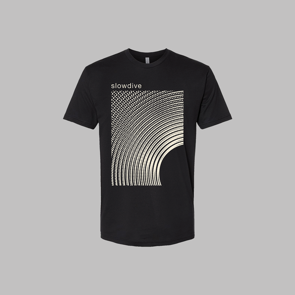 Curved T Shirt Black